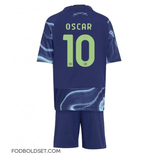 Ajax Oscar Gloukh #10 Udebane Trøje Børn 2025-26 Kortærmet (+ Korte bukser)